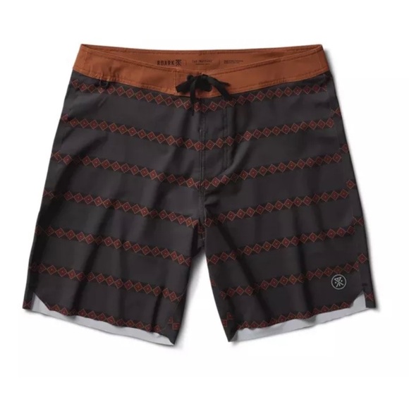 Roark Passenger Primo Board shorts in Charcoal Stripe NWT - Picture 3 of 8